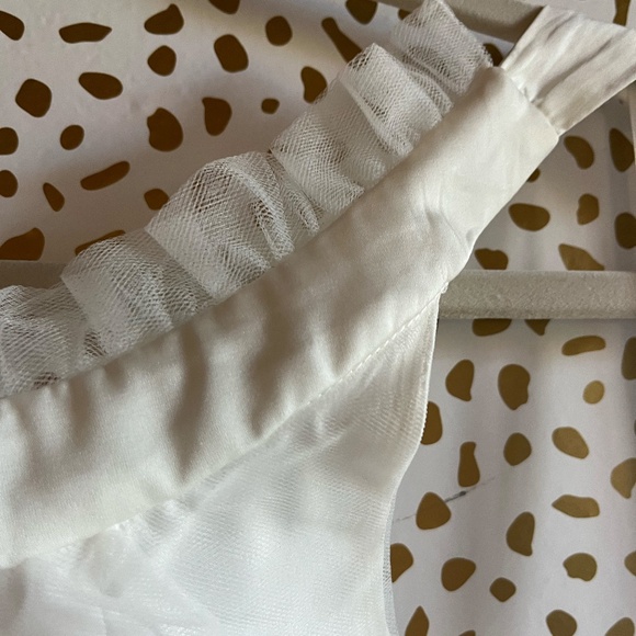 Anthropologie White Halter Prom Dress - Picture 6 of 14